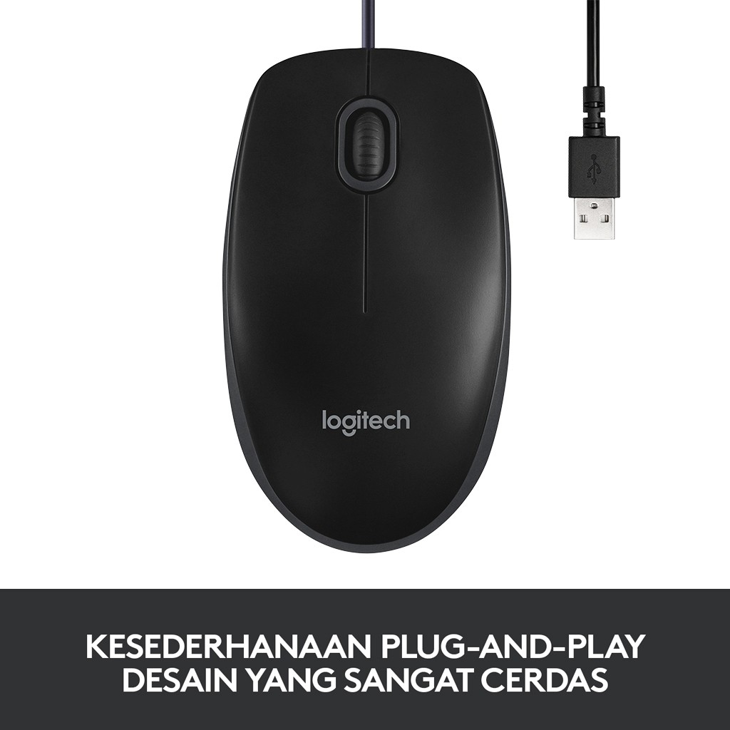 Mouse Logitech Kabel B100