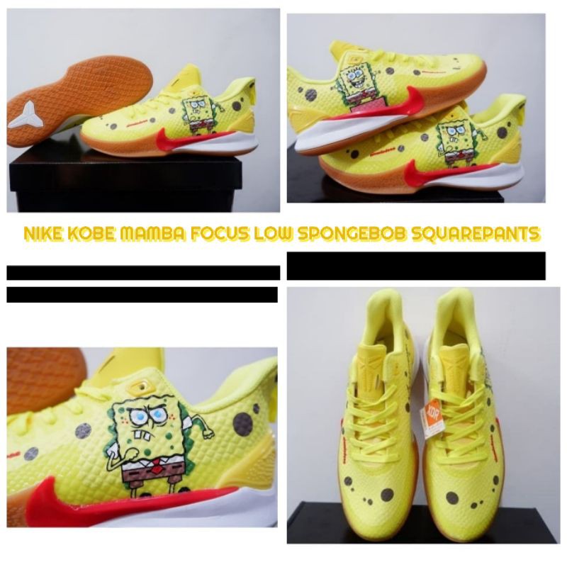Sepatu Basket Nike Kobe Mamba Focus LOW Spongebob Squarepants