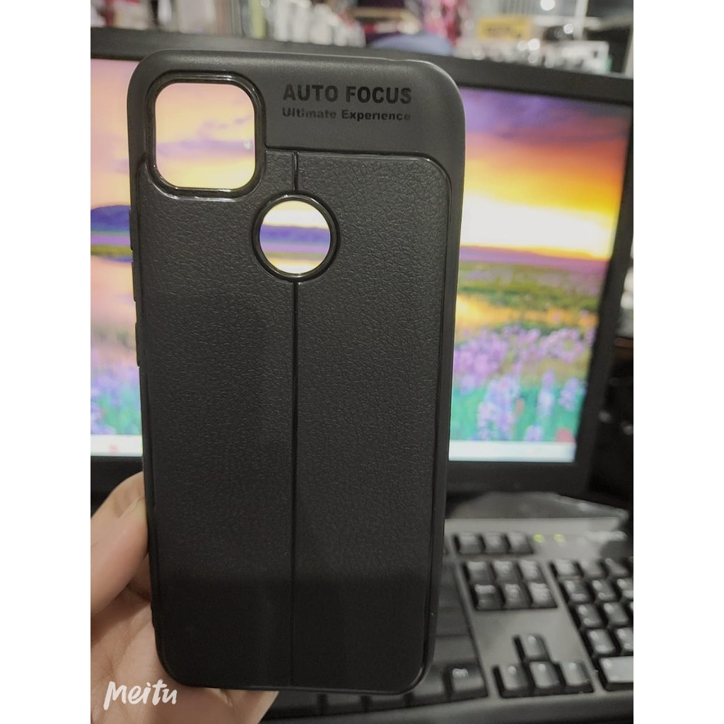 Auto Fokus Redmi 9C 6.53 inchi Leather Soft Case REDMI 9C AUTOFOCUS Motif Kulit Jeruk