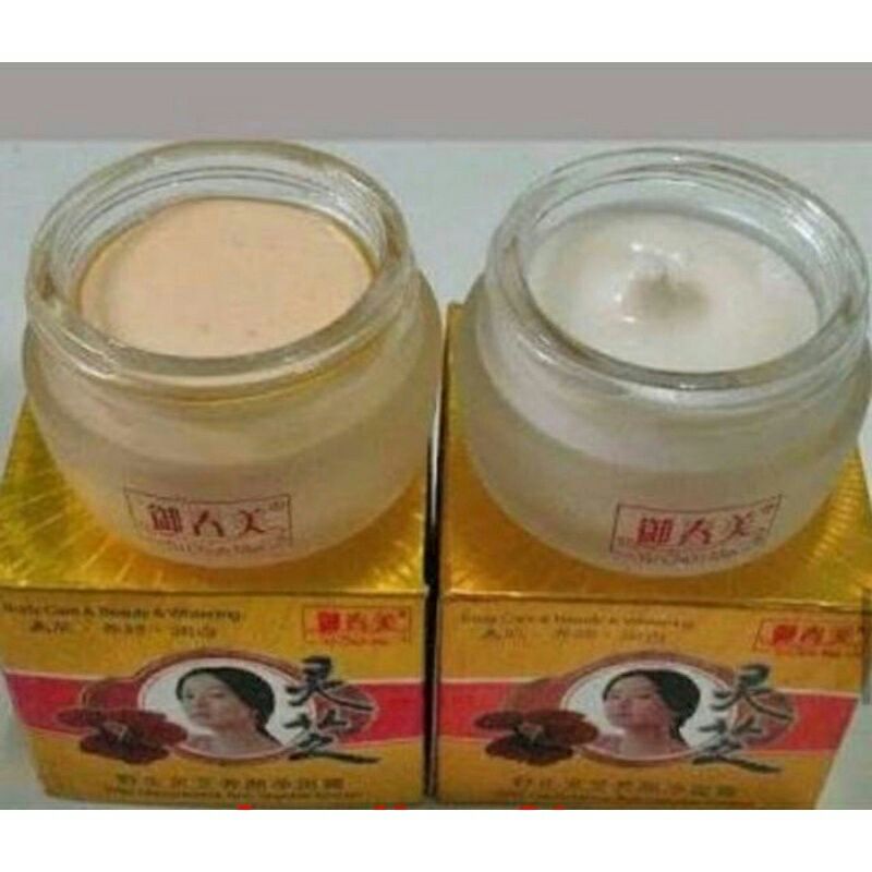 cream ganodermo Yu chun mei/yu chun mei gold siang dan malam original