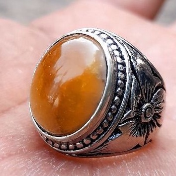 Cincin Batu Akik Mani Gajah Madu Harga Murah