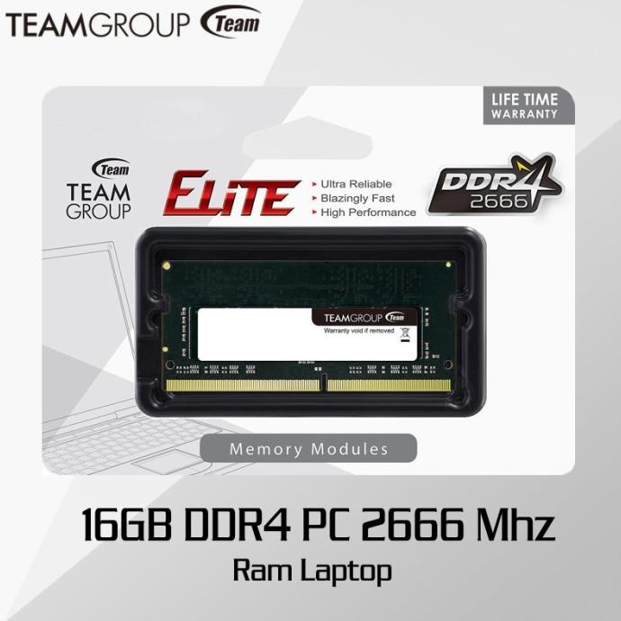 Ram Laptop/ Team Elite 16GB DDR4 PC 2666 SODIMM-RAM Laptop | RAM LAPTOP