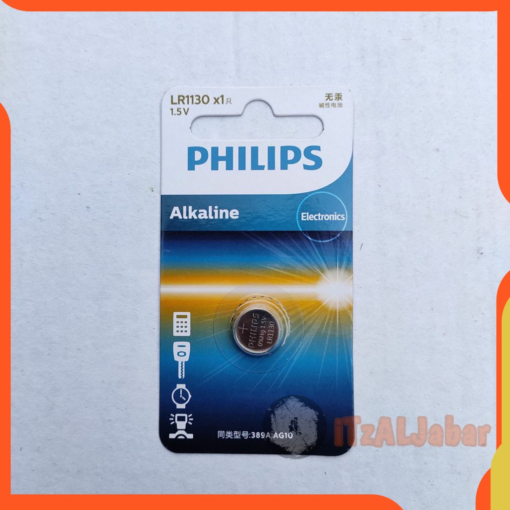 Baterai LR1130 Batre Philips LR1130 Battery Philips AG10 Original