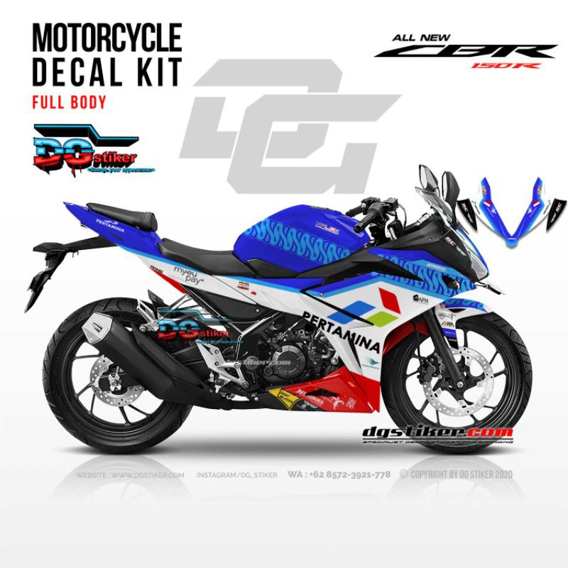 DECAL CBR 150R MANDALIKA SAG RACING TEAM