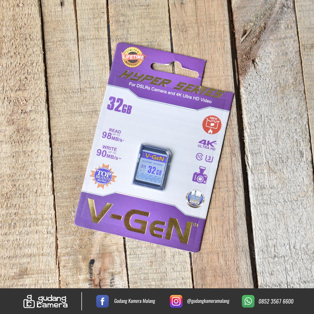 [NEW] VGEN Hyper Series SDHC 32GB (10) U3 - Gudang Kamera Malang