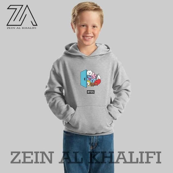 Hoodie Sweater Anak BT21 BTS Uniqlo Keren Murah - ZC