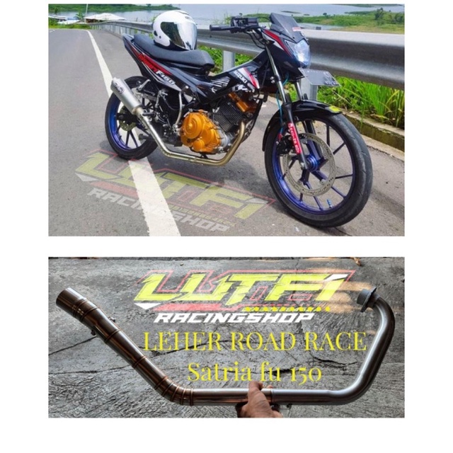 Leher header pipa Ngaceng semi Ngaceng satria Fu Karbu leheran header satria Fu Karbu semi Ngaceng