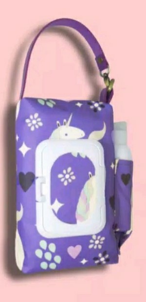 Pouch Tissue 3 In 1 [purple] Tempat Hand Sanitizer Tissue Basah Kering 3 In 1 Tissue Pouch 3 In 1