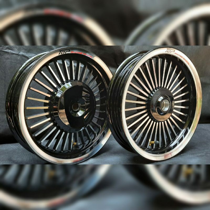 velg Ring 12 vario110 beat scoopy spacy genio black chrome