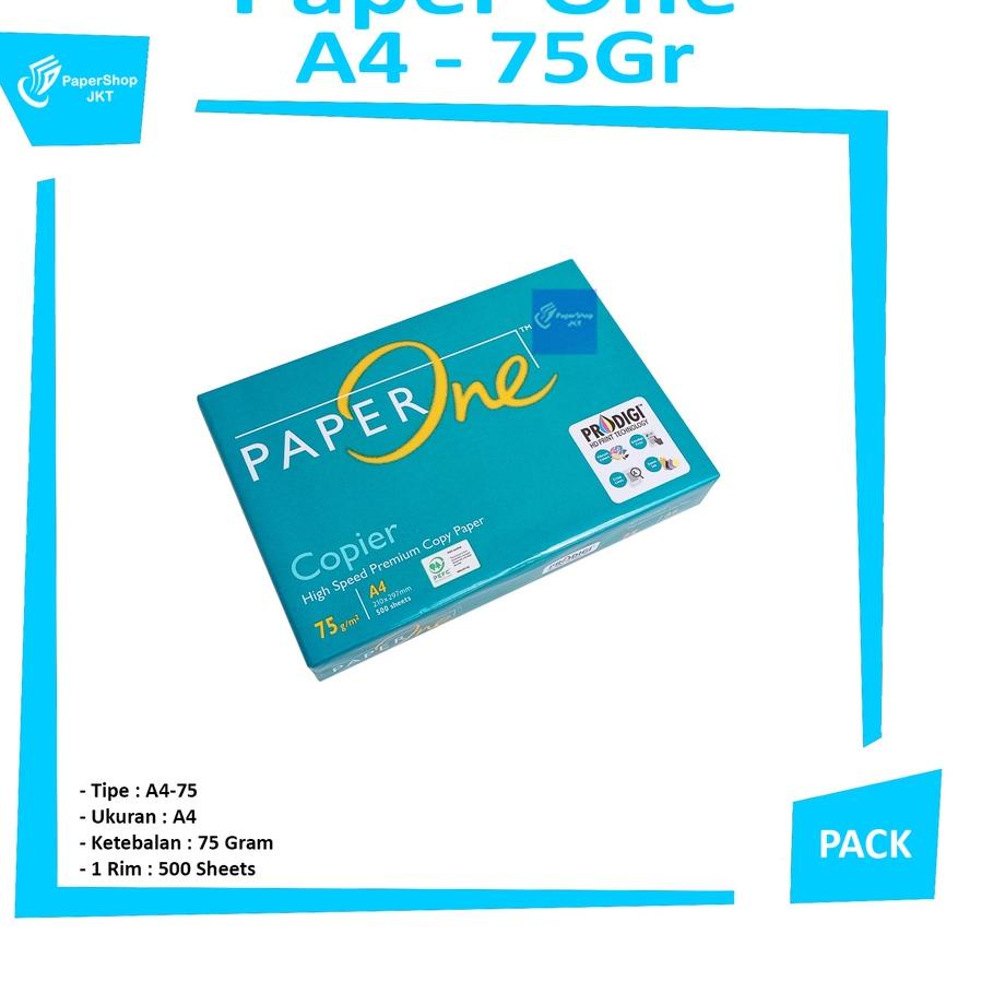 

Stok Banyak HJZ0K Paper One A4 - 75 Gr - Kertas Foto Copy HVS - RIM 80 Ready