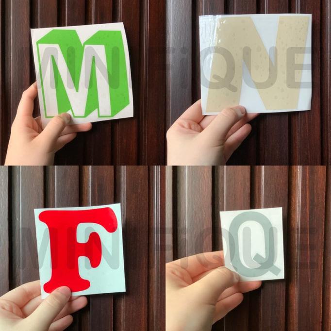 

Cutting sticker huruf alfabet angka oracal 6 - 12cm minifiq90 Ayo Beli