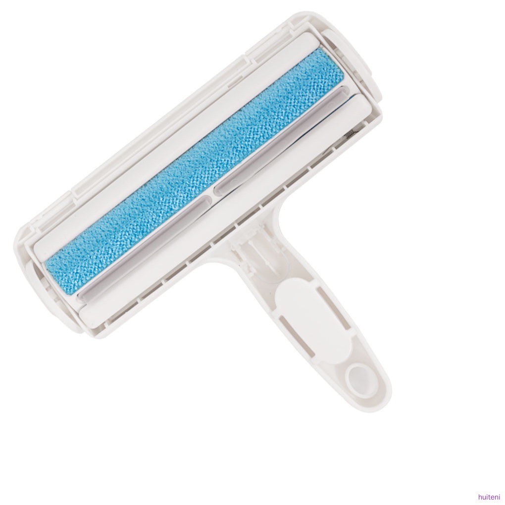 Pet Hair Removal Brush Pet Hair Manual Remover Roller Brush for Floor Sofa Carpet Rug, Blue huiteni.id