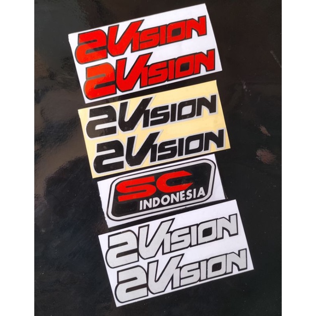 STIKER CUTTING HELM 2VISION