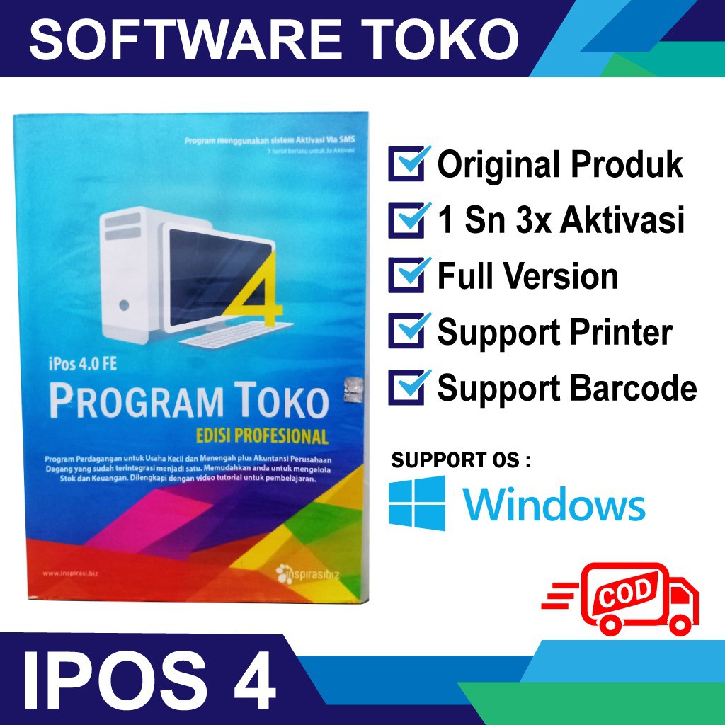 PROGRAM TOKO IPOS 4.0 3 LISENSI RESMI 100% FULL SUPPORT FREE KONSULTASI