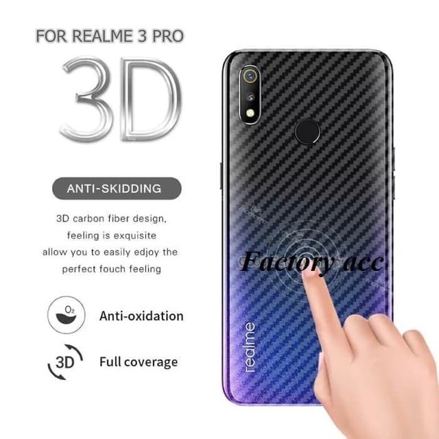 Back Skin Carbon Xiaomi Pocophone F3 - Skin Carbon Pocophone F3 - SC