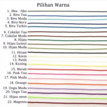 Gelang Tali Pelintir Custom Warna Waterproof Tali Tambang Simple Knot Version