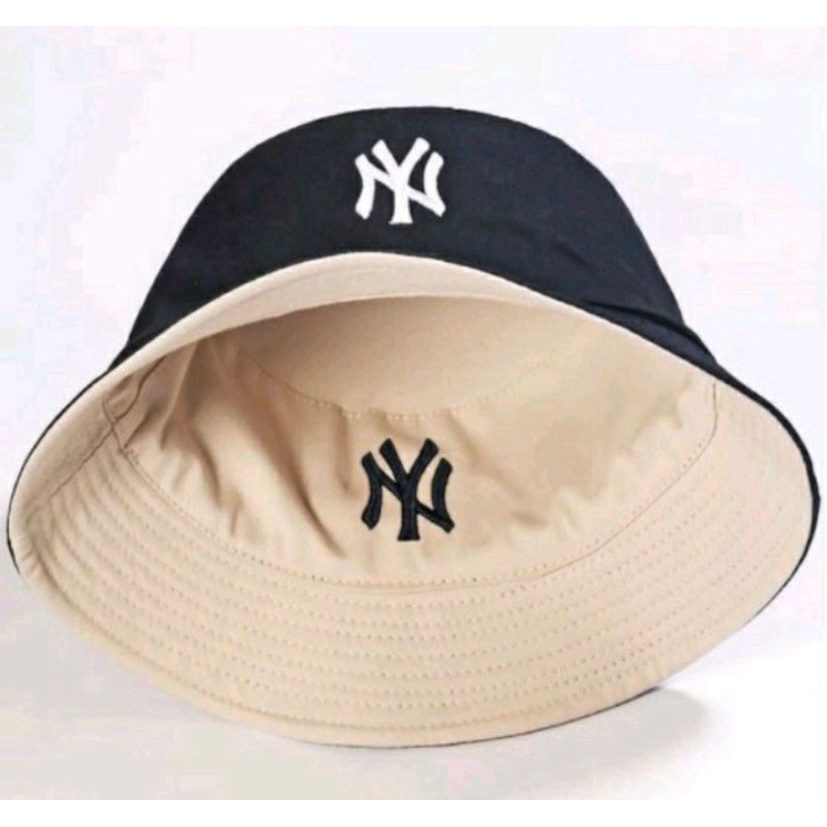 (bisa cod)Topi Bucket Bordir NY Bulak Balik / Bucket Bordir NY