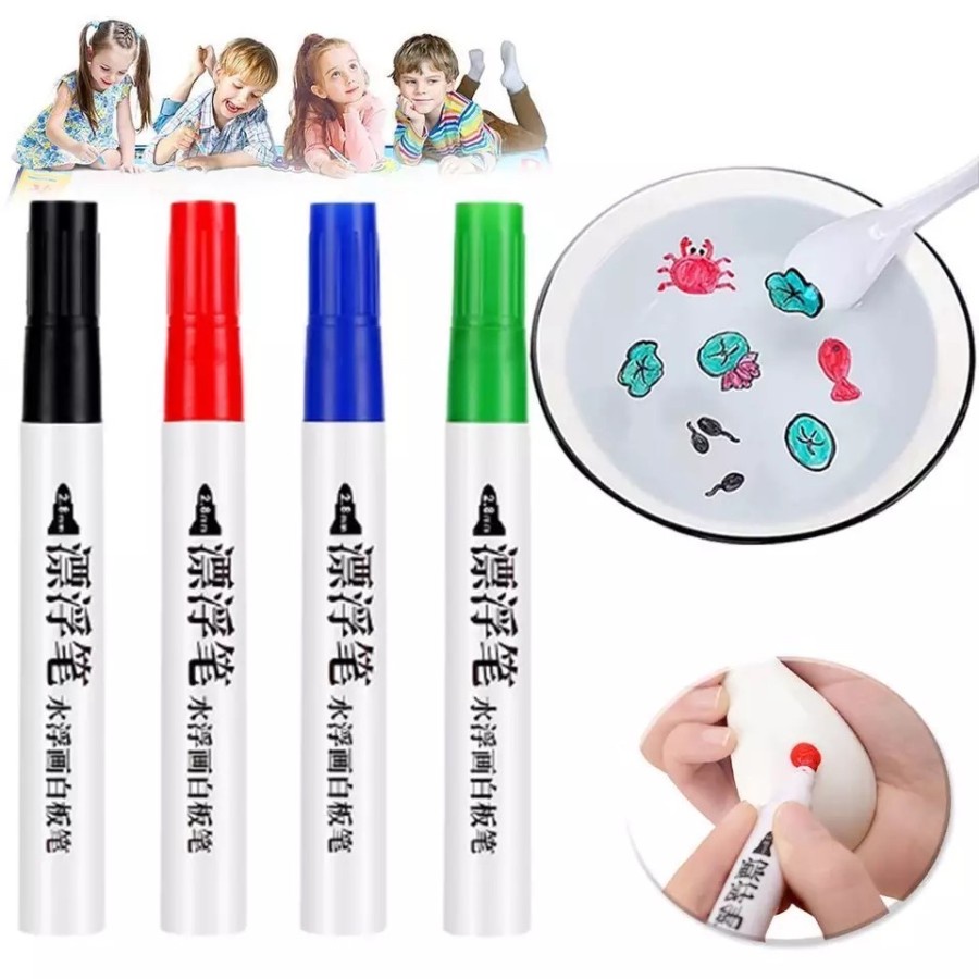 CEV COD Magical Whiteboard Colorful Marker Water Floating Spidol Mengapung Air