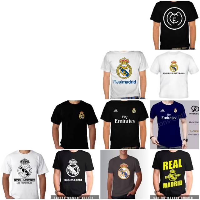 Kaos oblong real madrid.kaos distro obral.kaos halamadrid