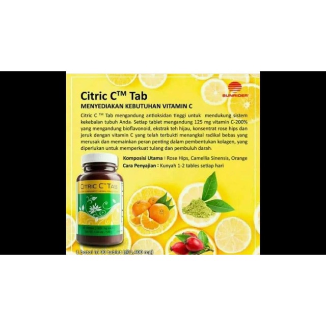 Sunrider Citric C Tablet Kunyah Vitamin C 90 Tablet
