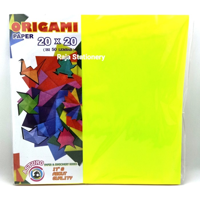 

Senikertas- Asturo Origami Paper 20X20 50 Pcs -Kertas-Seni.