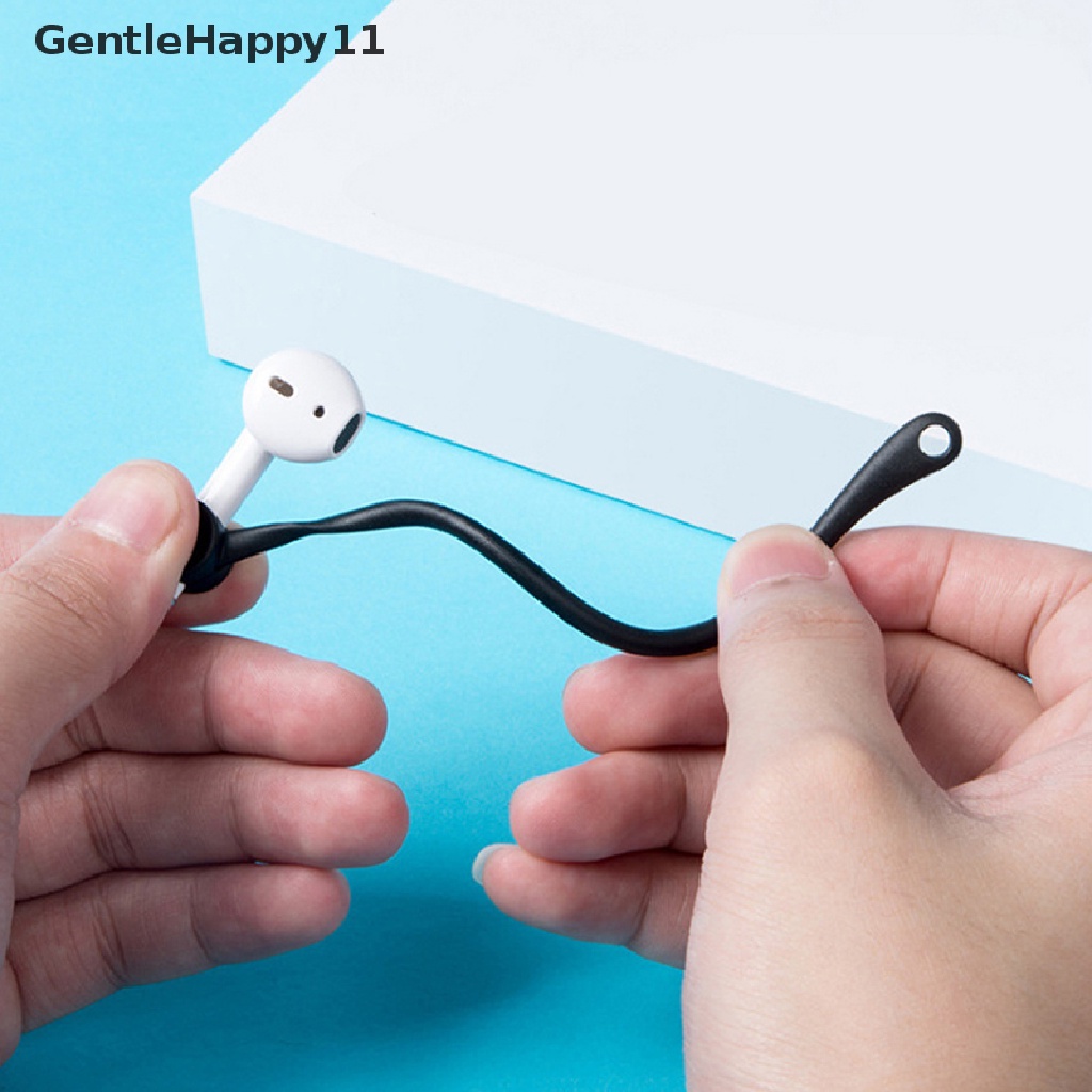 Gentlehappy 1 Pasang Kait Telinga Silikon Holder AirPods Pro