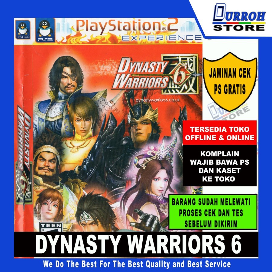 KASET GAME PS 2 DYNASTY WARRIORS 6