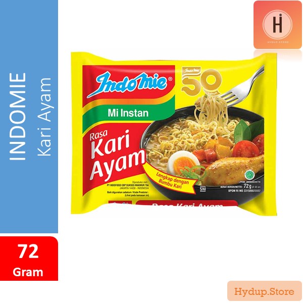 

Indomie Kari Ayam Kuah Mi Instan 72 Gram