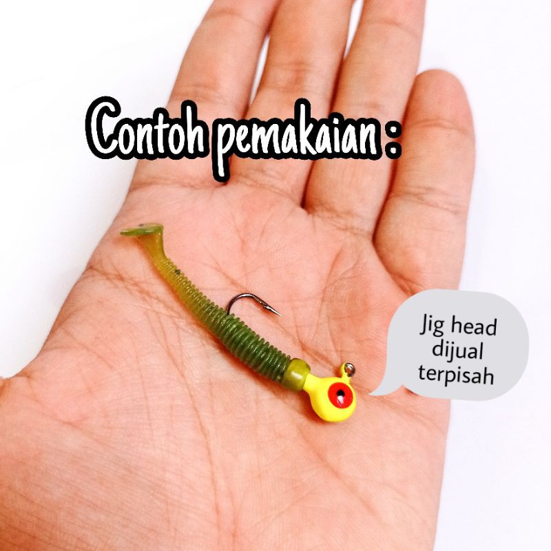 Softlure UL Paddle Tail 6CM (harga 1pcs)