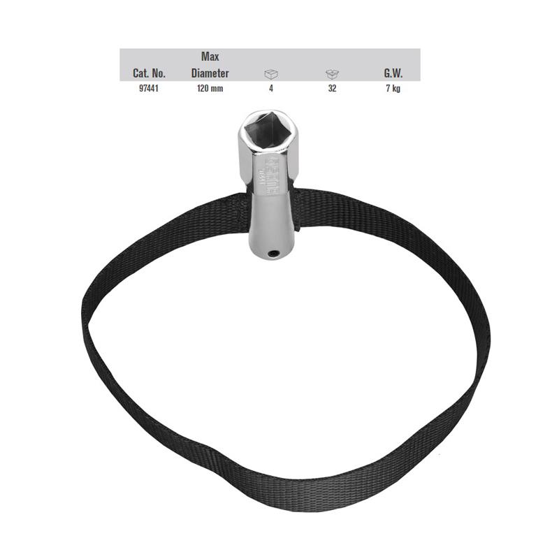 SATA 9744 Drive Oil Filter Strap Wrench [1/2 Inch]