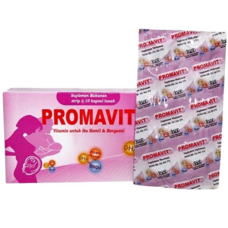 PROMAVIT VITAMIN DHA ASAM FOLAT &amp; OMEGA 3 IBU HAMIL DAN MENYUSUI