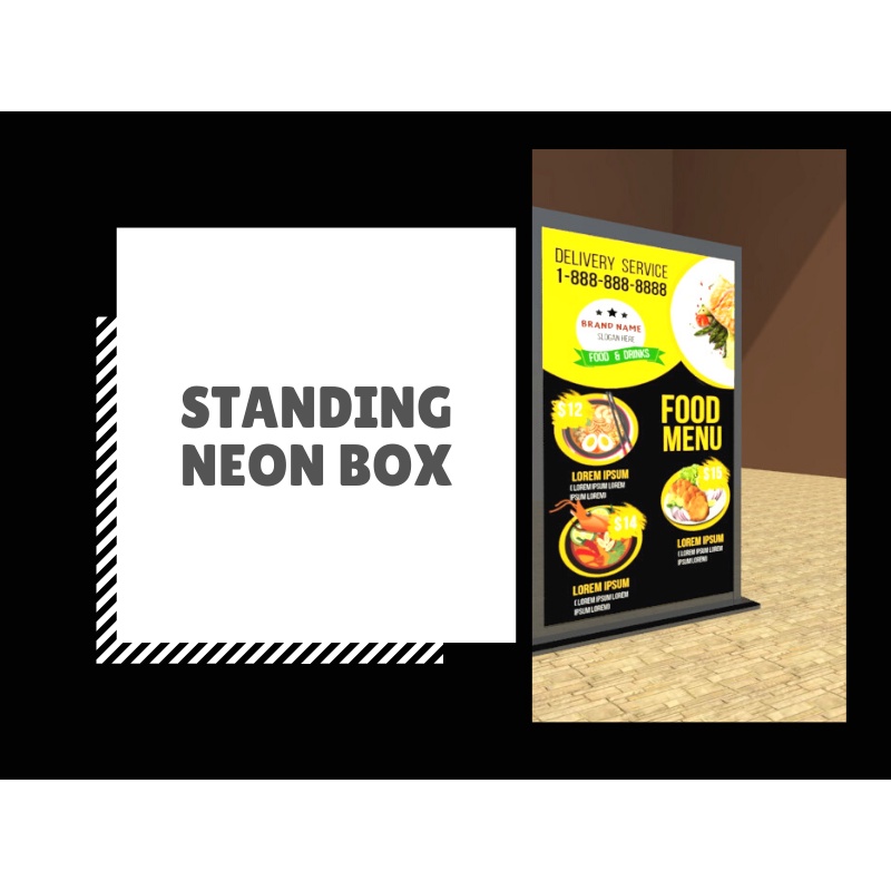 

Acrylic Standing Neon Box|Custom