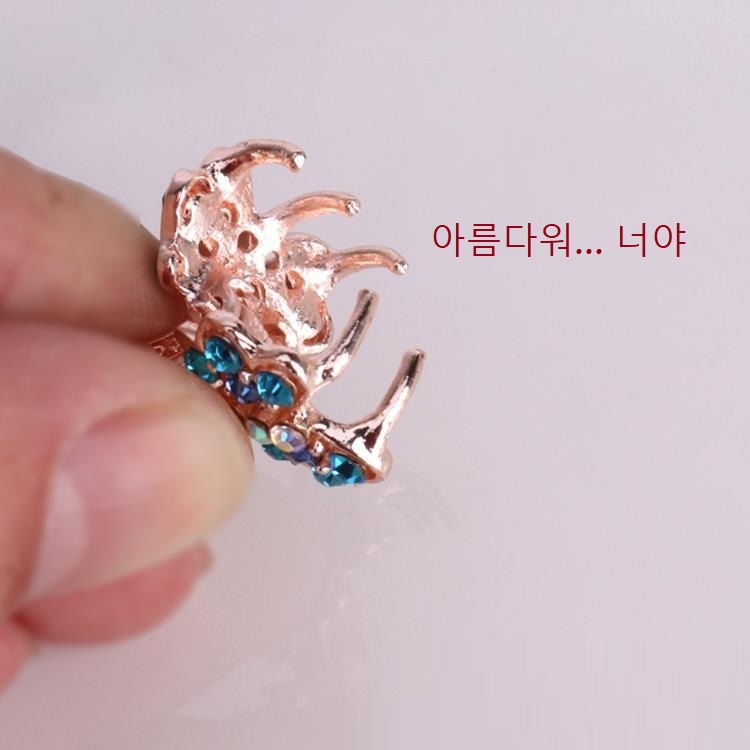 Jepit Jepitan Jedai 2.5cm Permata Elegan Jepit Rambut Besi Korea Unik Jepit Salon Logam Jepit Poni Alloy Hair Claw Clips