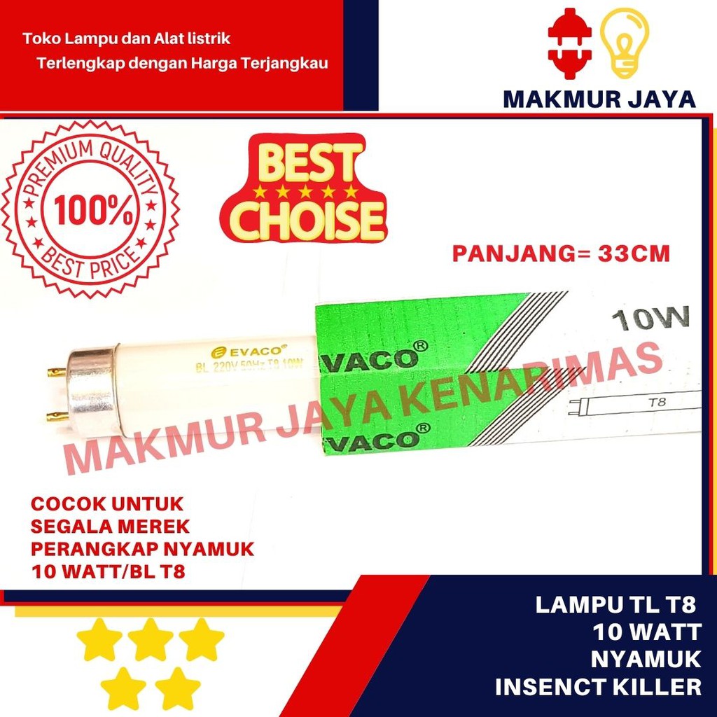 Lampu Nyamuk 10W BL/Lampu TL T8 Nyamuk 10W UV/Refill Lampu Nyamuk 10W Murah
