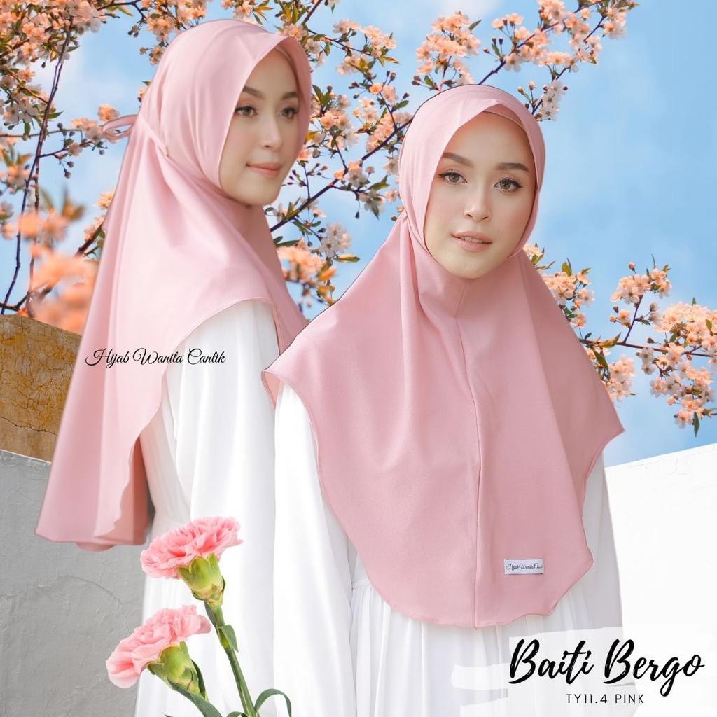 Hijabwanitacantik - Hijab Instan Baiti Bergo Polos