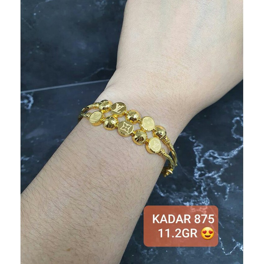 Gelang emas model LV