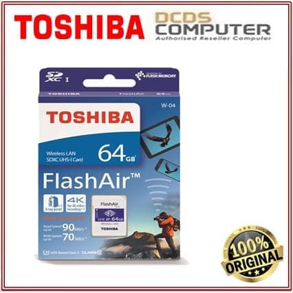 JOM0188 TOSHIBA Flash Air 64GB Wifi SD Card Wireles LAN Flash Air