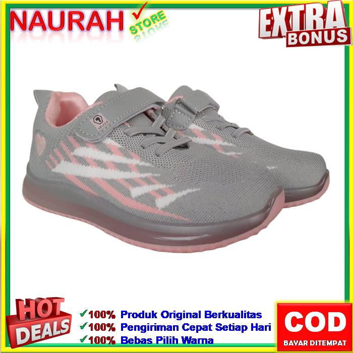 SEPATU ANAK SPICER LAMPU LED SNEAKERS ANAK PEREMPUAN SKEEPER PINK 100% ORIGINAL EMPUK NYAMAN RINGAN ANTI SLIP