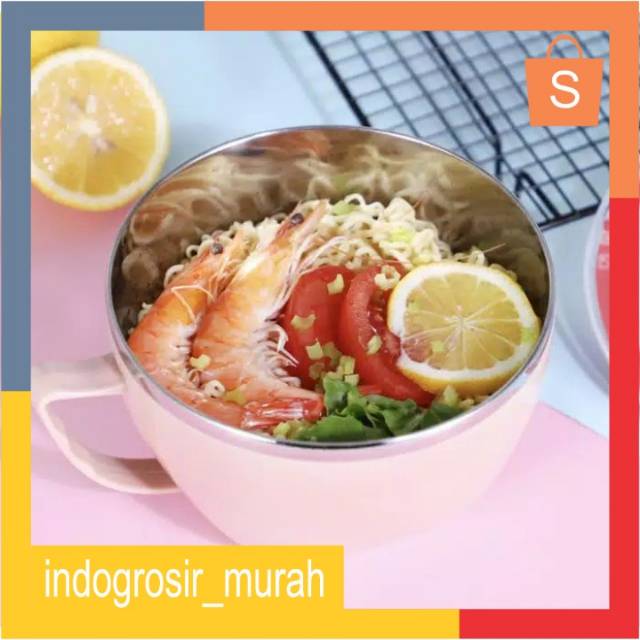 KOREAN AIRTIGHT BOWL  MANGKOK TUTUP KEDAP UDARA STAINLESS STEEL