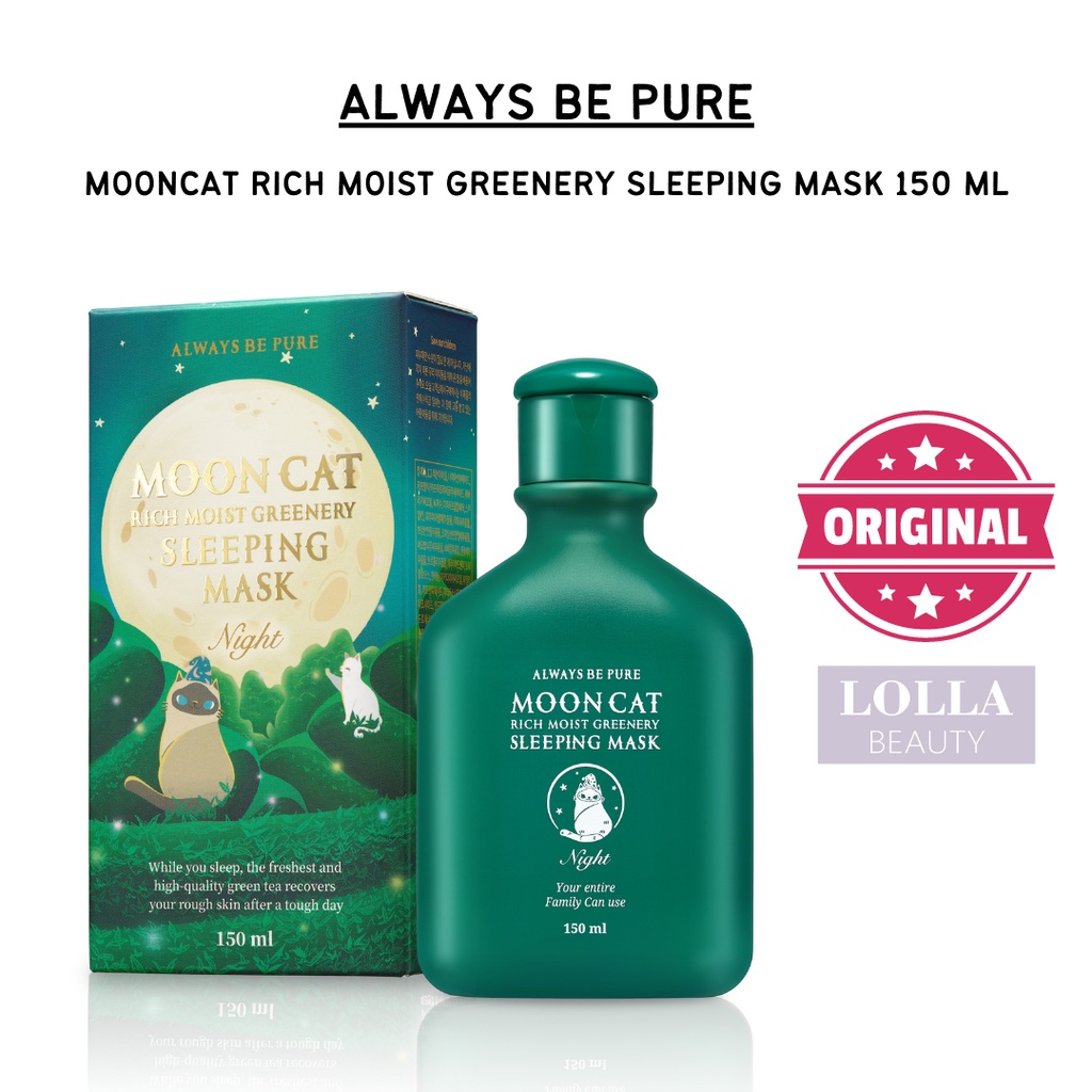 ALWAYS BE PURE - Mooncat Rich Moist Greenery Sleeping Mask