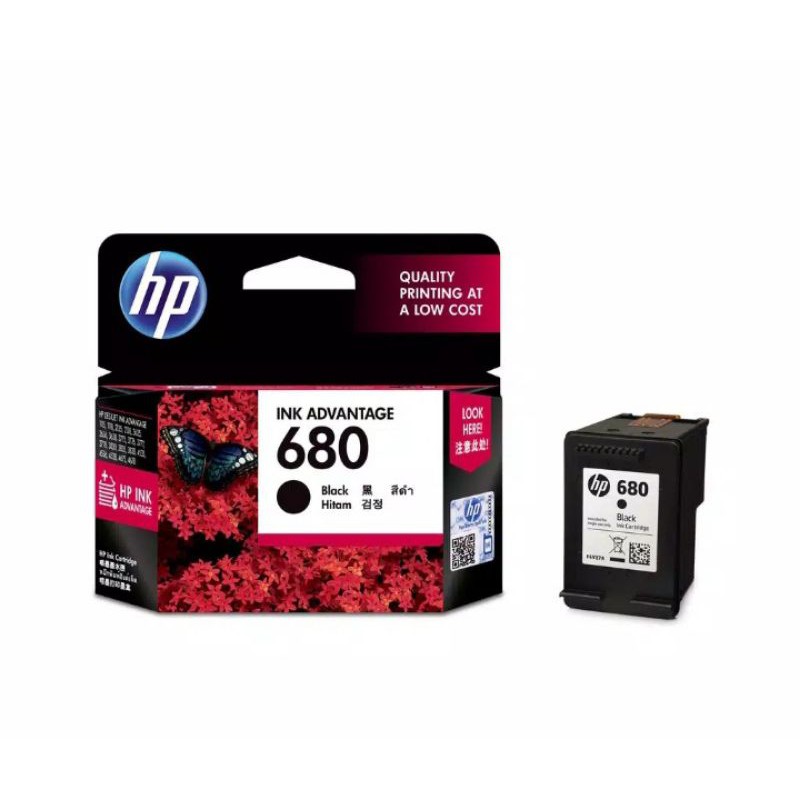 Tinta Printer HP 680 Hitam , Colour