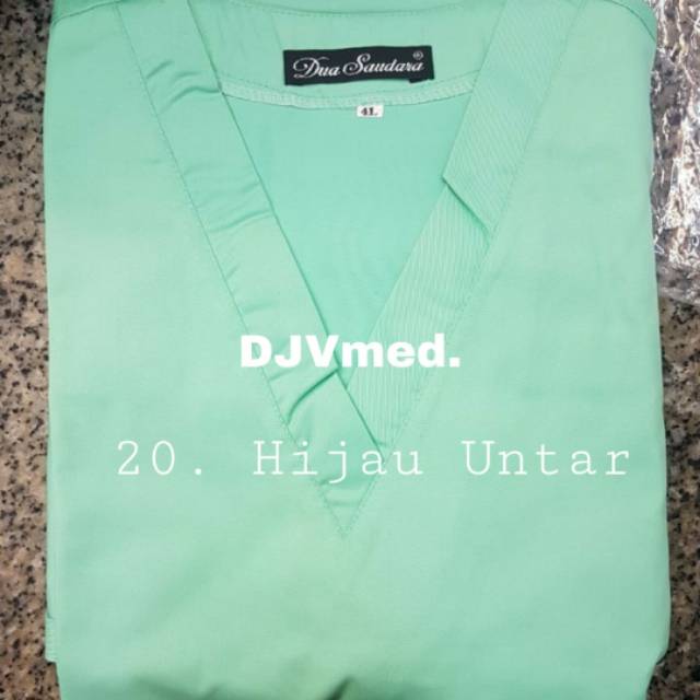 Hijau Untar - BAJU JAGA MALAM BAJU OK OKA DOKTER PERAWAT BIDAN NERS merk DUA SAUDARA PRIA/WANITA
