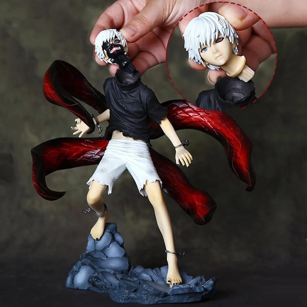 Mainan Model Dekorasi Anime AUGUSTINA Tokyo Ghoul Skala1Per8 2kepala Action Figure