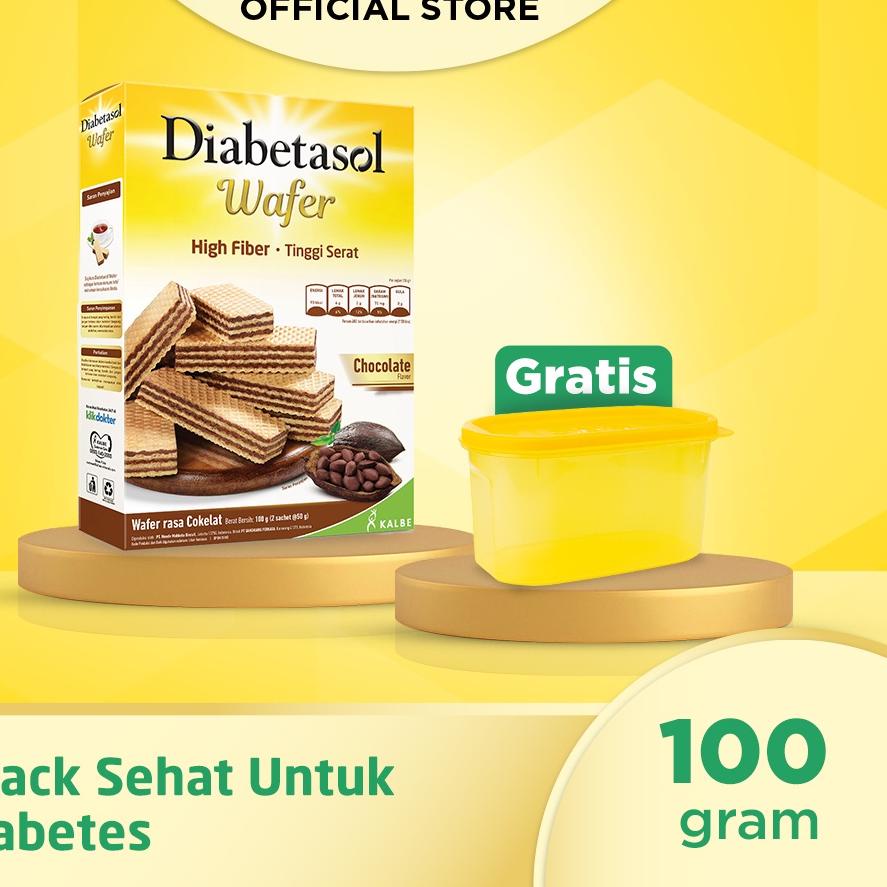 

POPULER ♞ Diabetasol Wafer Chocolate 2x50g free Toples Diabetasol...