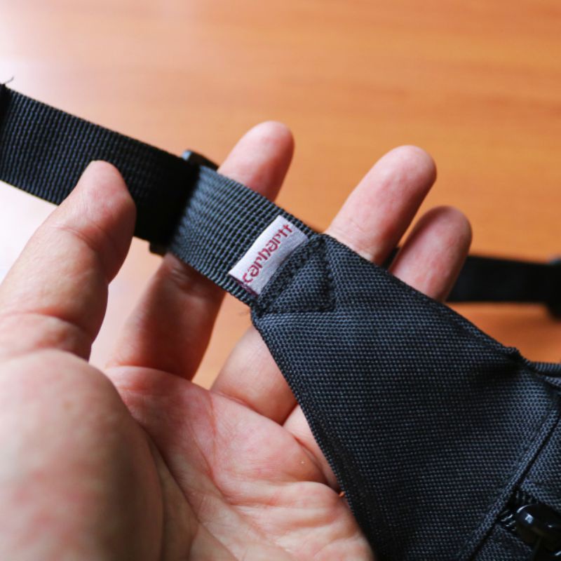Waistbag tas carhartt hitam logo