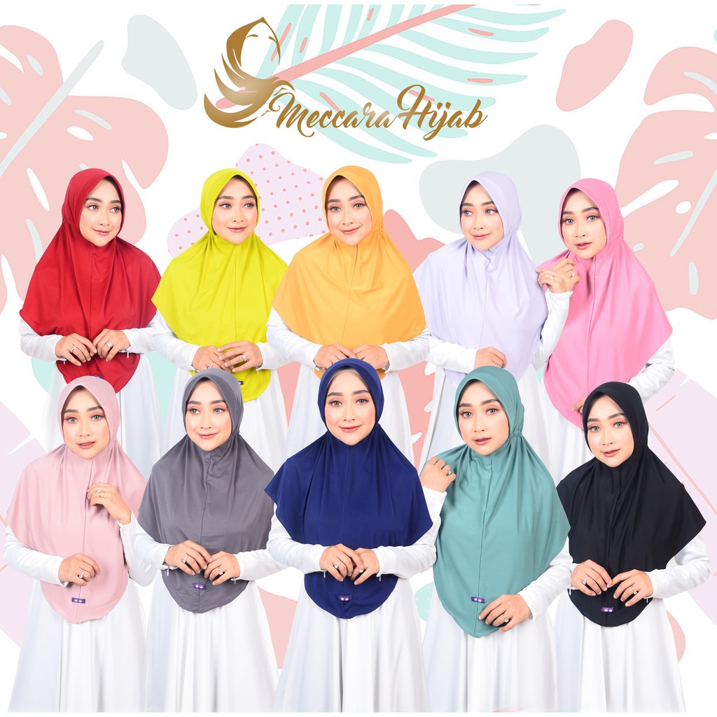 Hijab Instan Serut Jersey Size M L XL-2