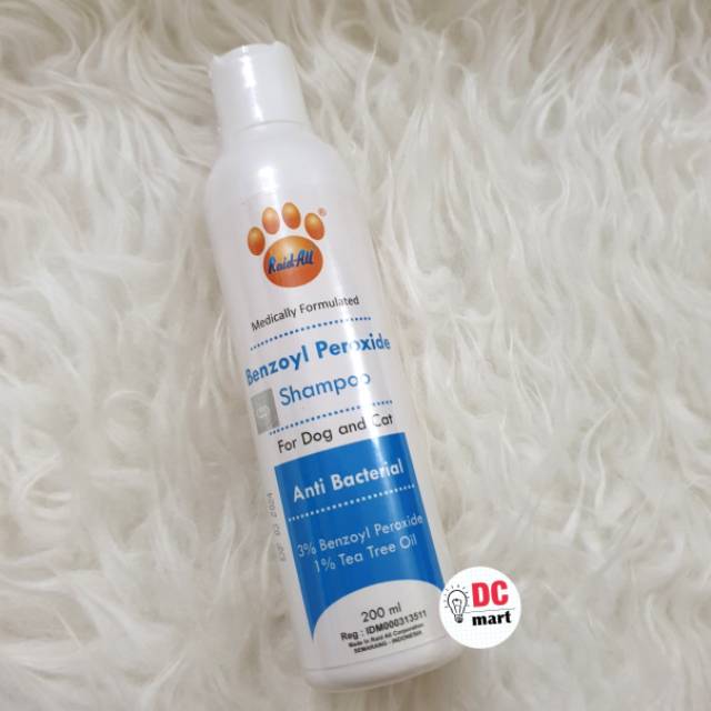 Shampo benzoyl peroxide / Shampo Anti Bakteri / Raid all biru