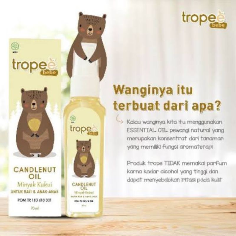 Tropee Bebe Candlenut Oil 100ml - Tropee Bebe Minyak Kemiri Bayi