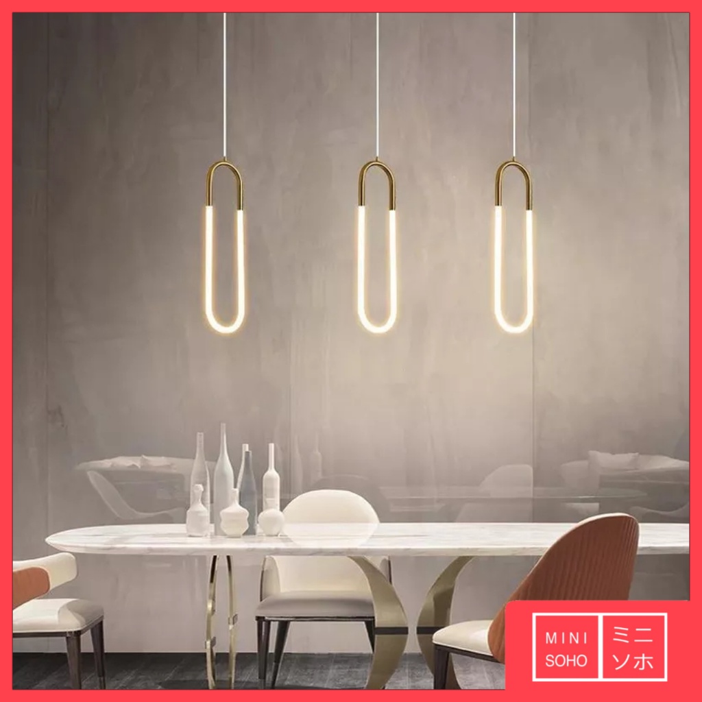 Lampu Gantung Hias Glass 40cm / 60cm Pendant Lamp Earring Loop