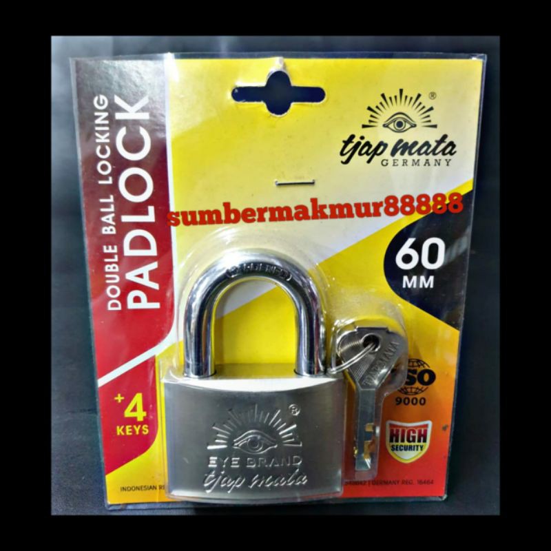 Gembok ukuran 60mm merk tjap mata